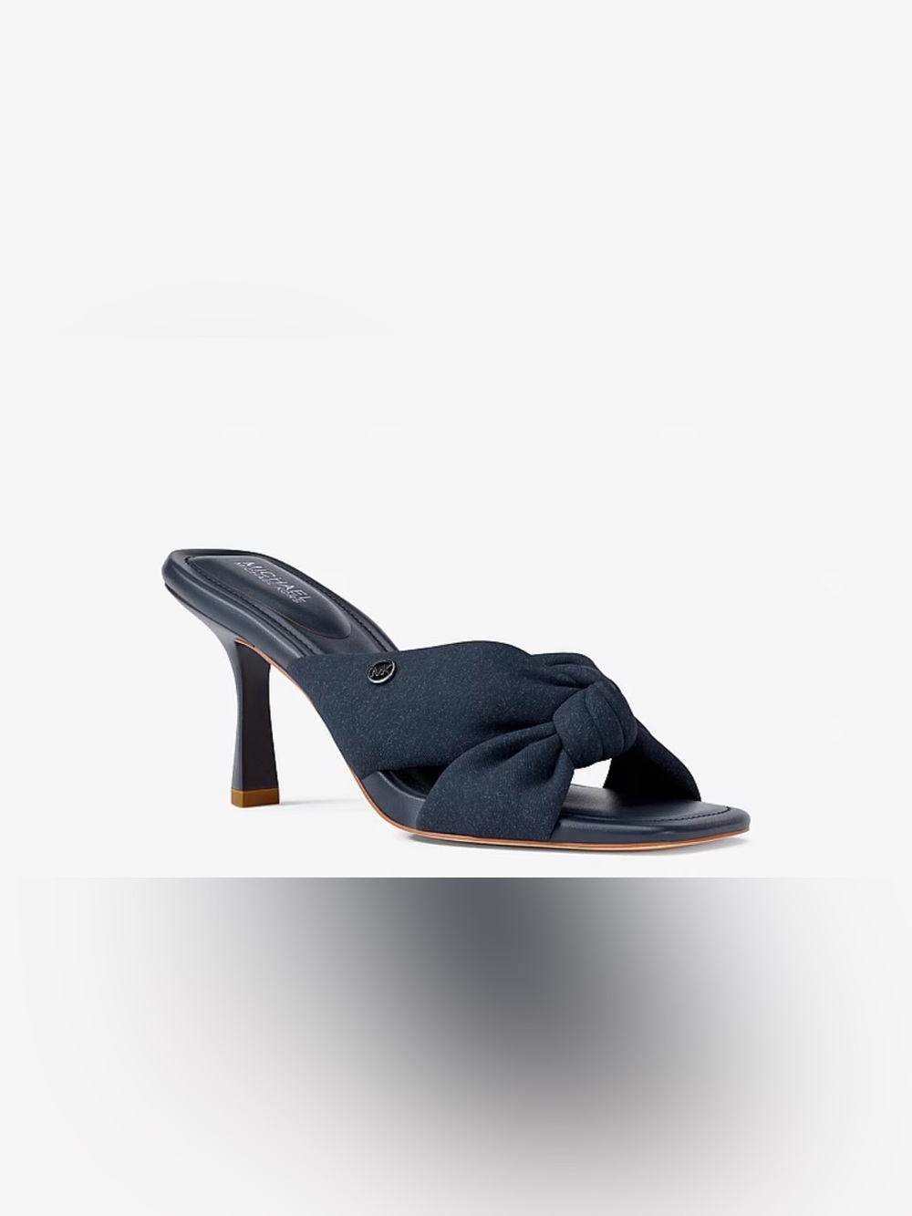 Michael Kors Navy Knotted Slide Mule